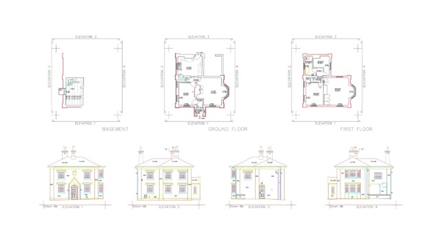 Measured building survey drawing by CPLS