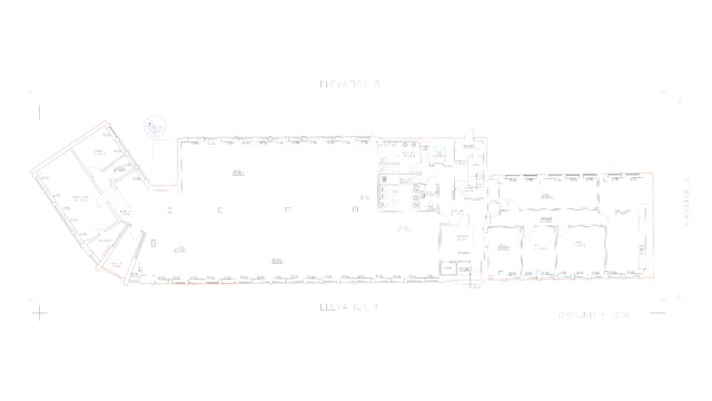 Floor plan from a measured building survey